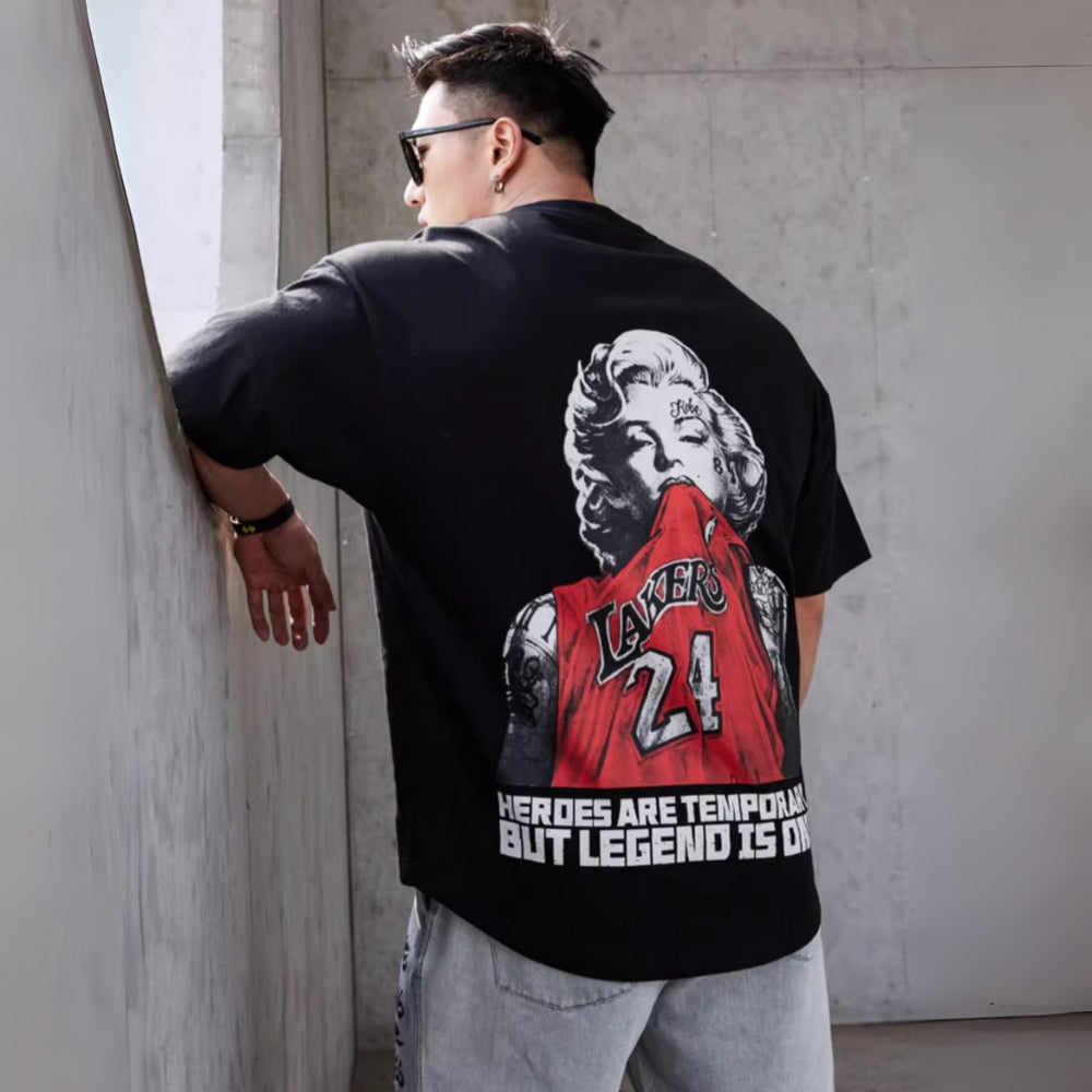Big Silhouette Back Print T-Shirt #MD023