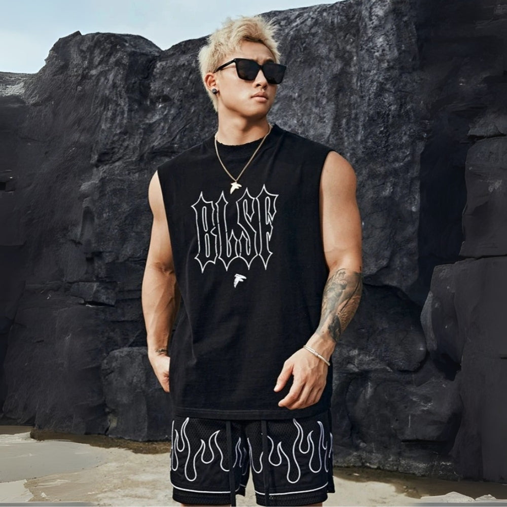 Gothic Print Sleeveless #BF022