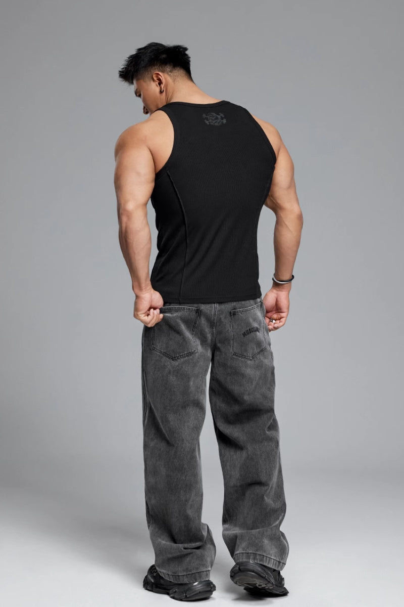 Slim Breathable Texture Sleeveless #MD065