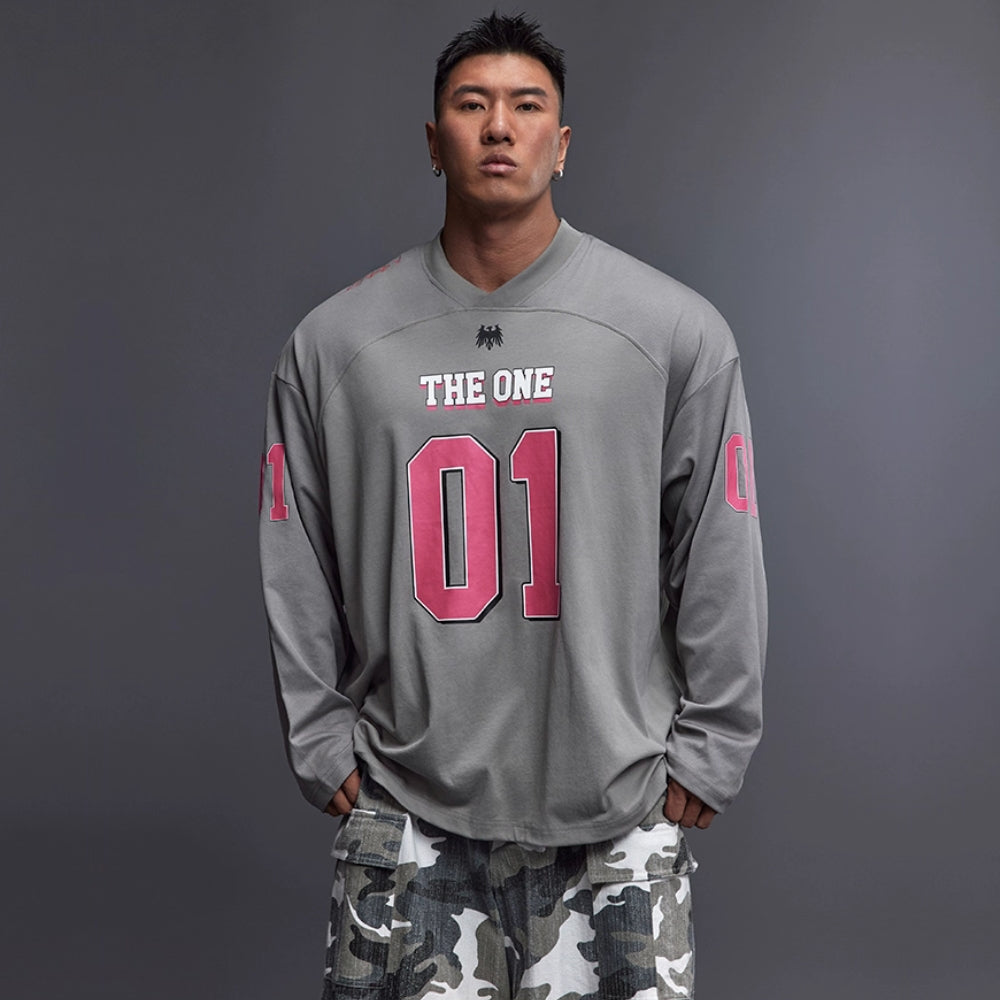 Drop Shoulder Jersey Top #TK027