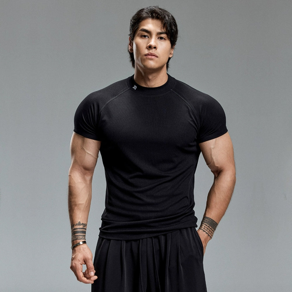 SlimFit High-Neck T-Shirt #MD097