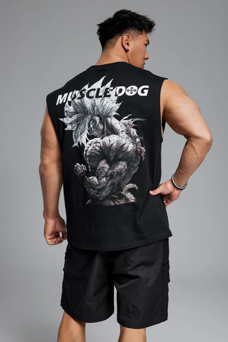 Back Collab Print Training sleeveless #MD064