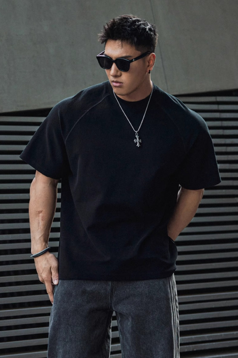 Heavy Texture Half Sleeve T-Shirt #MD055