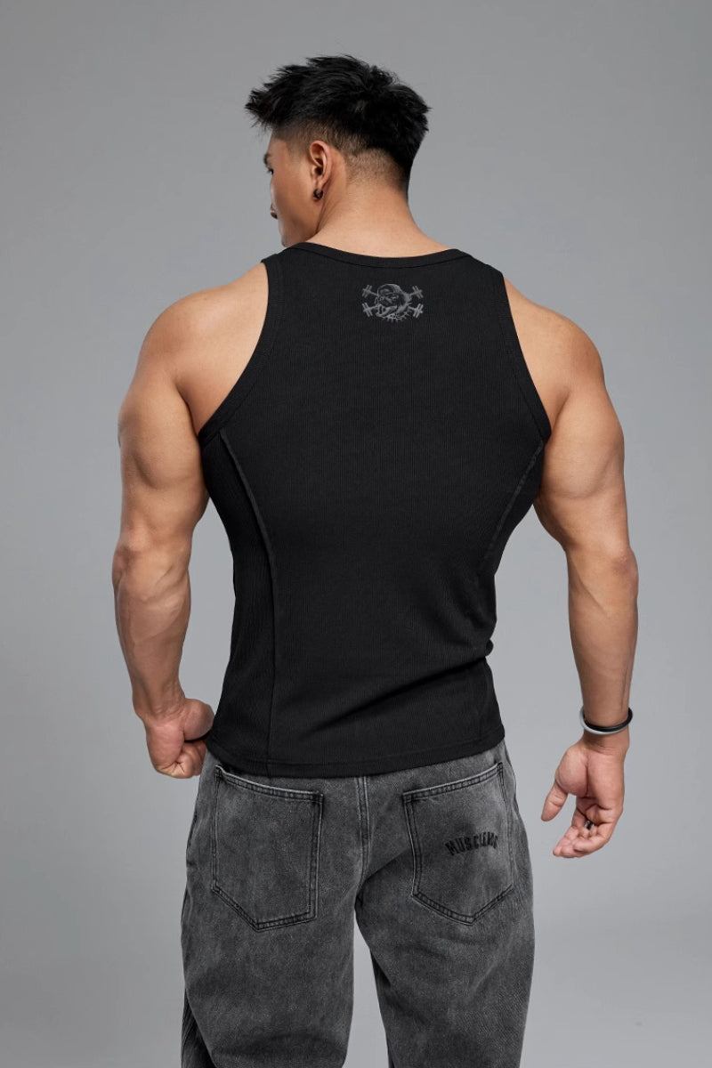 Slim Breathable Texture Sleeveless #MD065