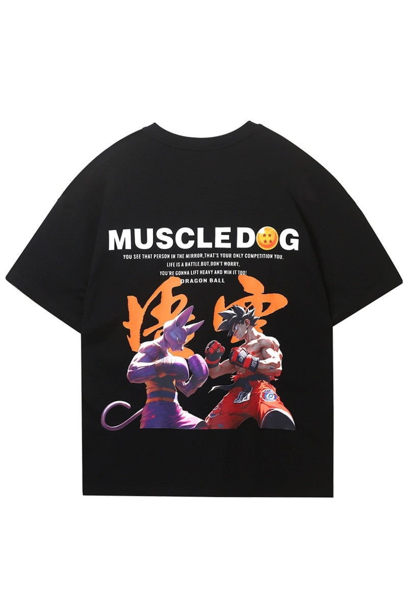 Loose Original Print Half Sleeve T-shirt #MD043