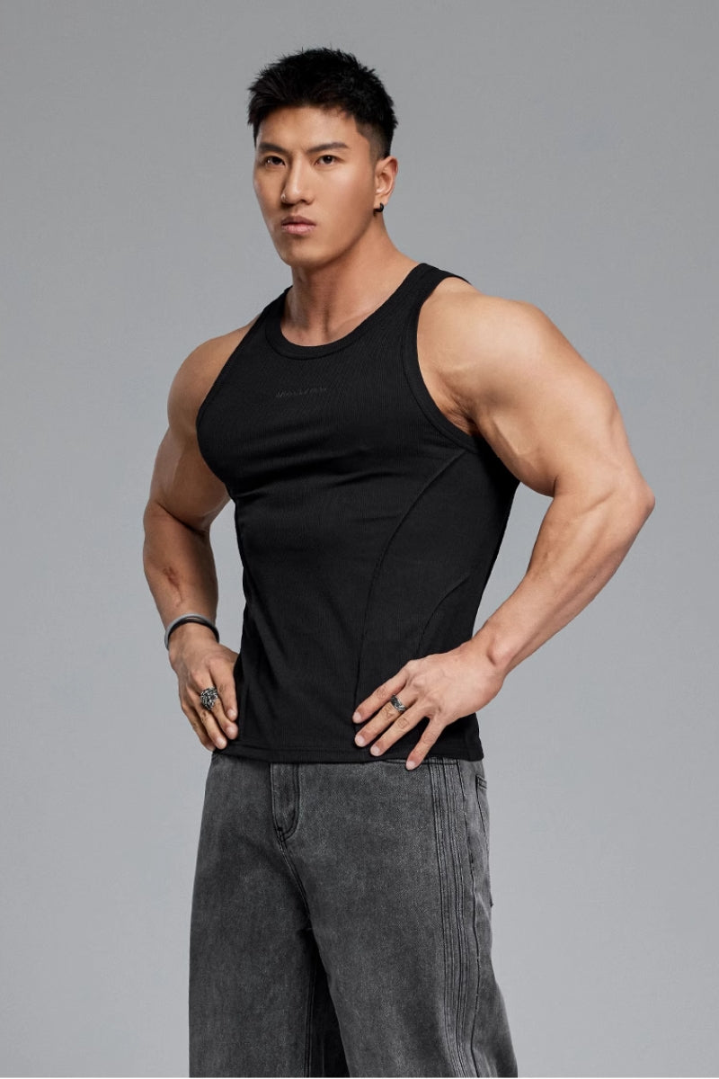 Slim Breathable Texture Sleeveless #MD065