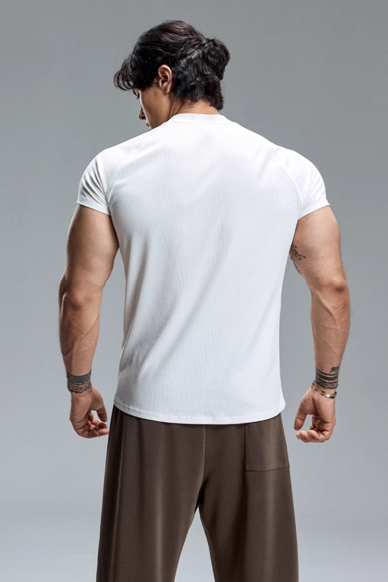 SlimFit High-Neck T-Shirt #MD097