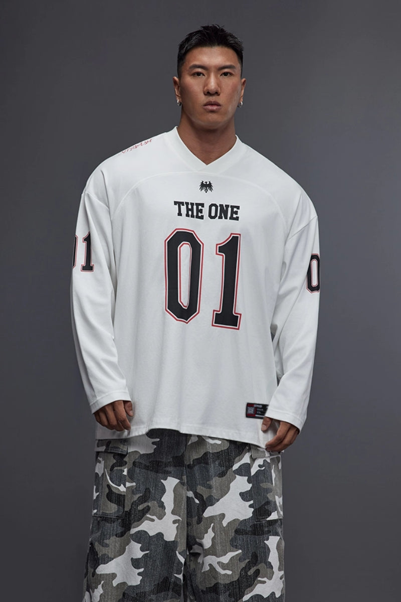 Drop Shoulder Jersey Top #TK027
