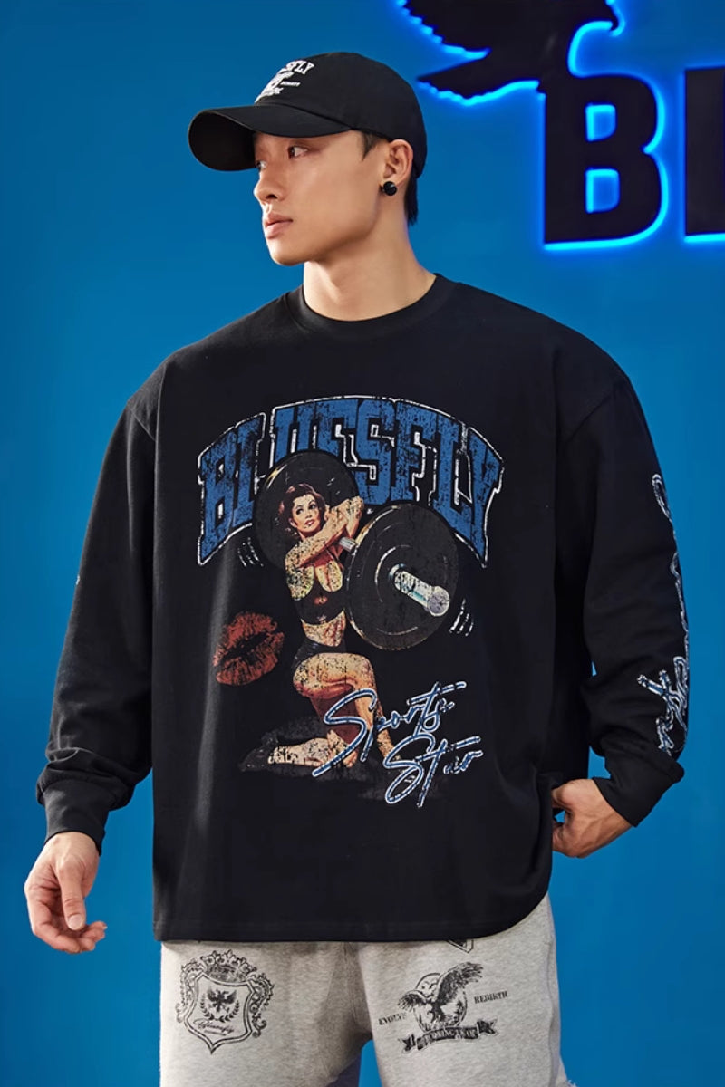 Power Art Oversized Long Sleeve #BF104