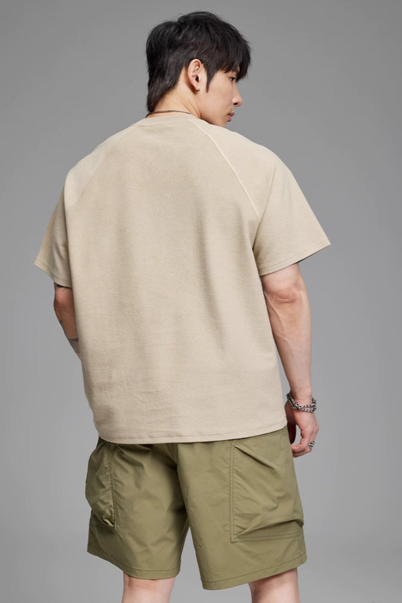 Heavy Texture Half Sleeve T-Shirt #MD055
