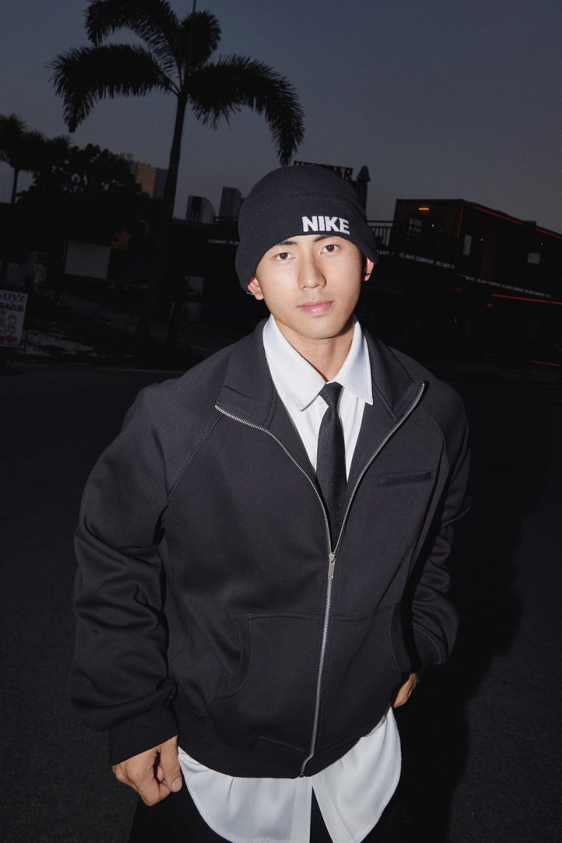 Solid Zip-Up Sweat Set #PM016