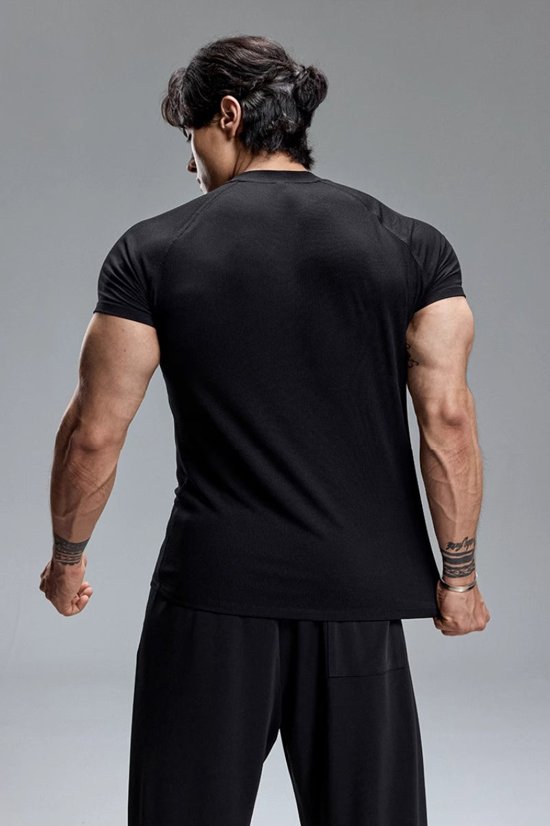 SlimFit High-Neck T-Shirt #MD097