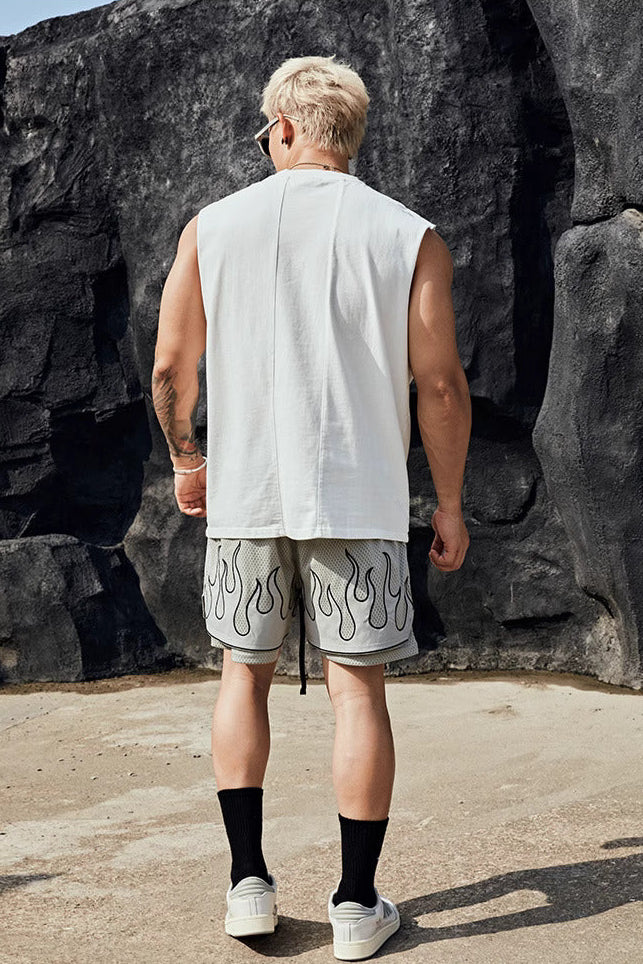 Double-layer mesh basketball shorts #BF077