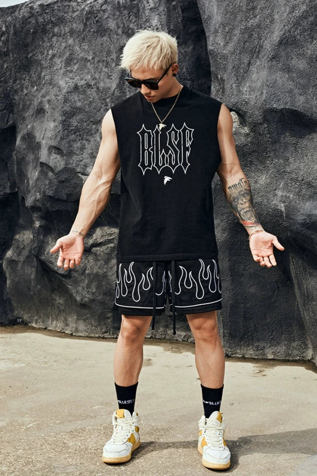 Gothic Print Sleeveless #BF022