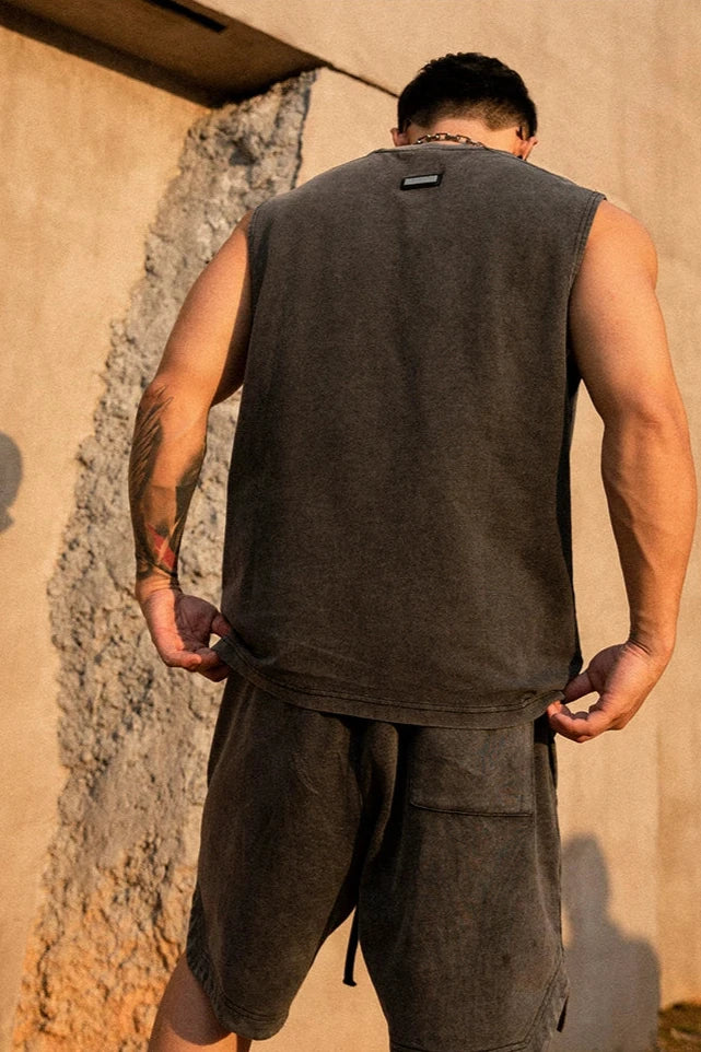 Loose Casual Sleeveless Shirt #BF009