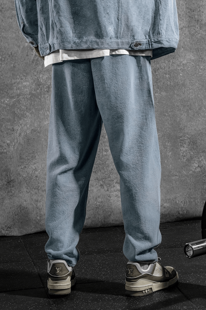 Textured Chill Denim Joggers #LM035