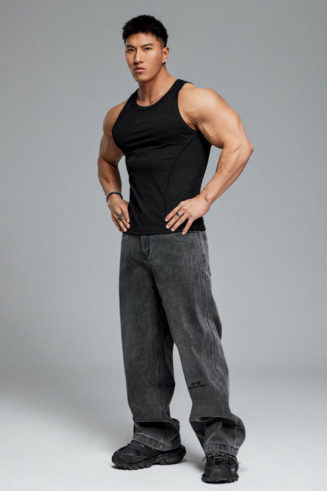 Slim Breathable Texture Sleeveless #MD065