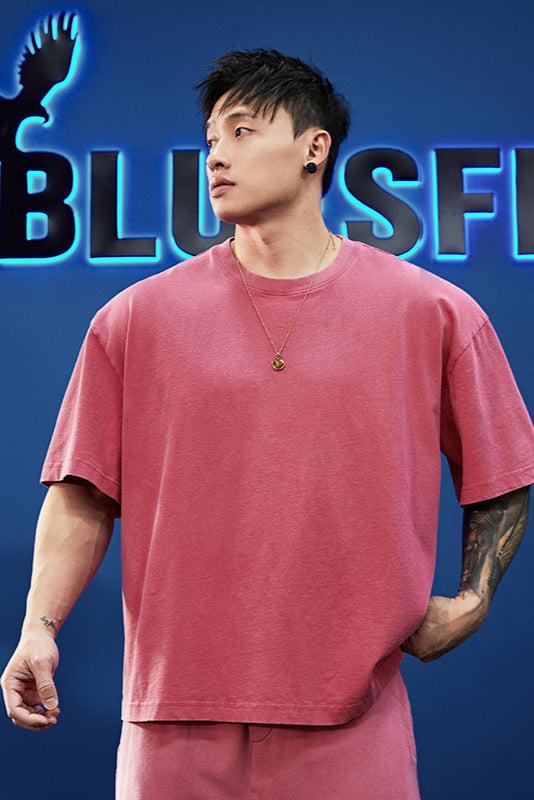 Heavy-duty half-sleeved T-shirt #BF051