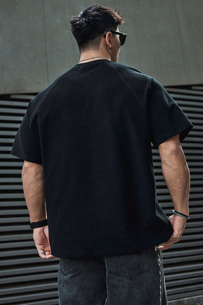 Heavy Texture Half Sleeve T-Shirt #MD055