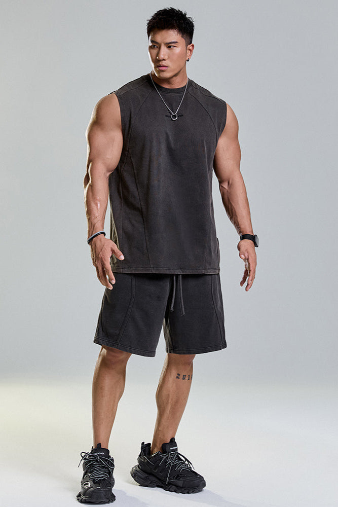 Wash Vintage Gym Shorts #MD069