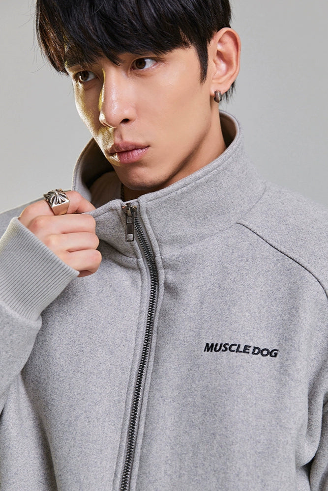 Fitness casual short woolen jacket #MD041