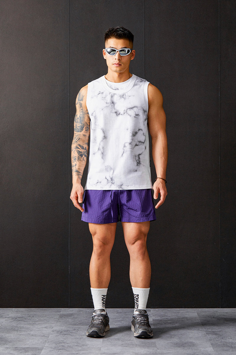 Double Collar Round Neck Sleeveless #TP010
