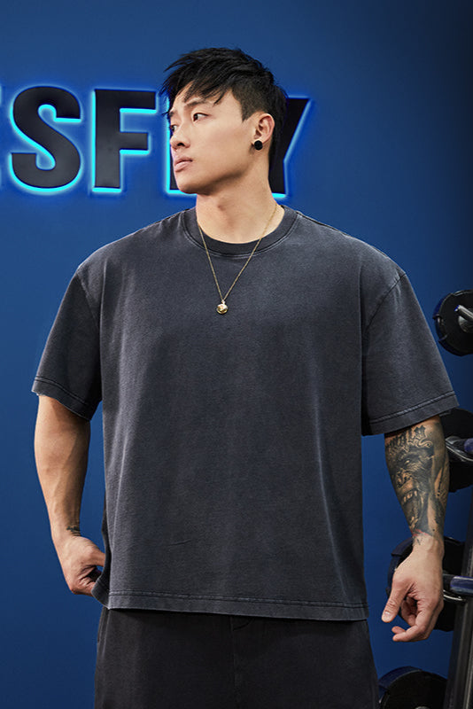 Heavy-duty half-sleeved T-shirt #BF051