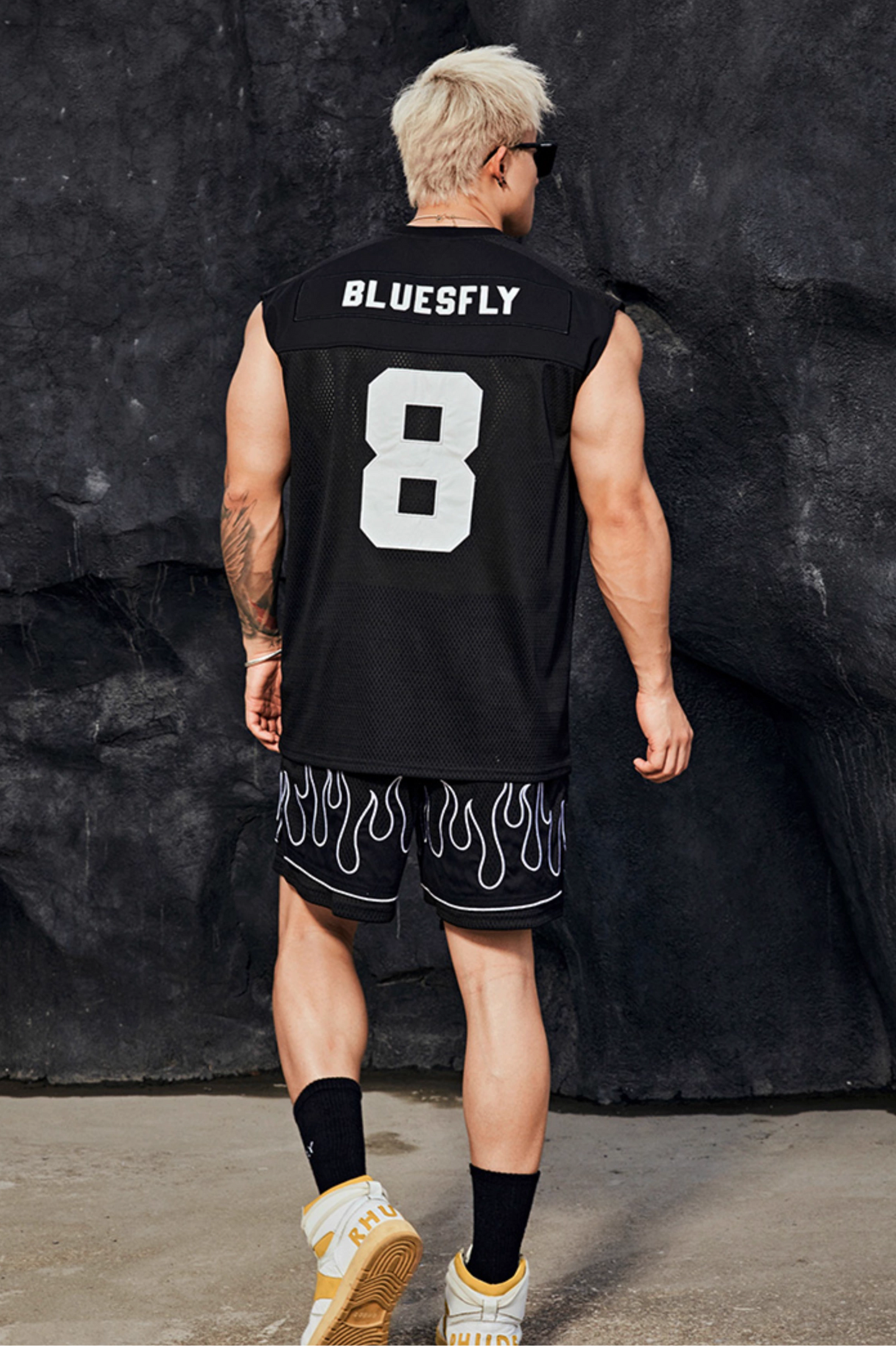 Double-layer mesh basketball shorts #BF077