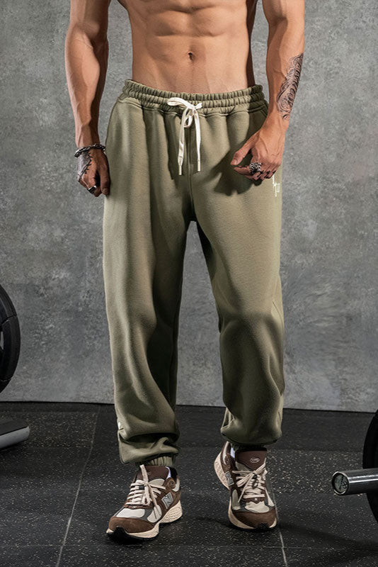 Wide-legged fitness sweatpants #LM023