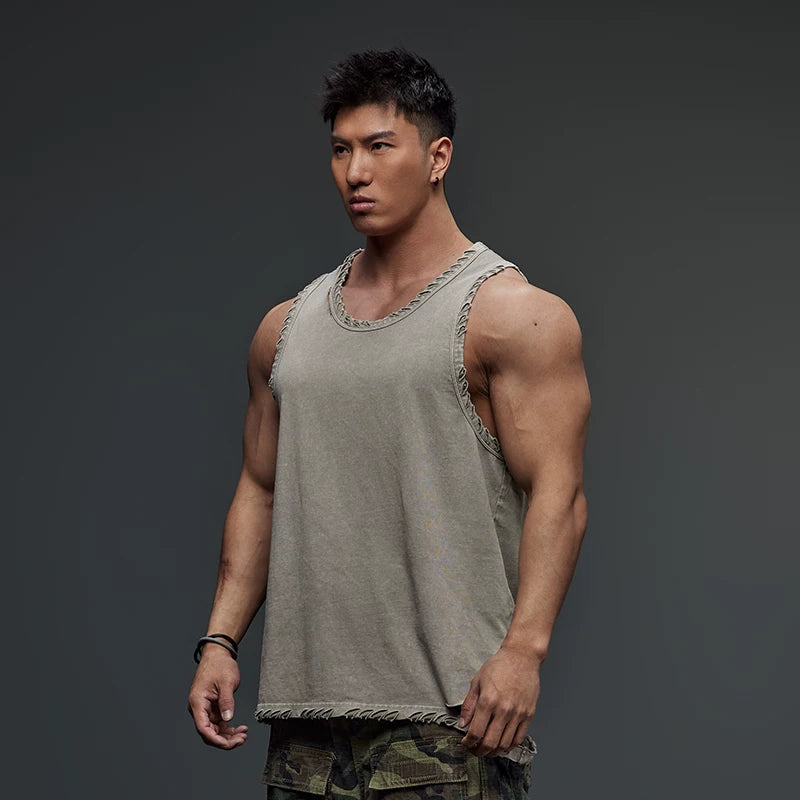 Distressed Fit Tank Top #TK003