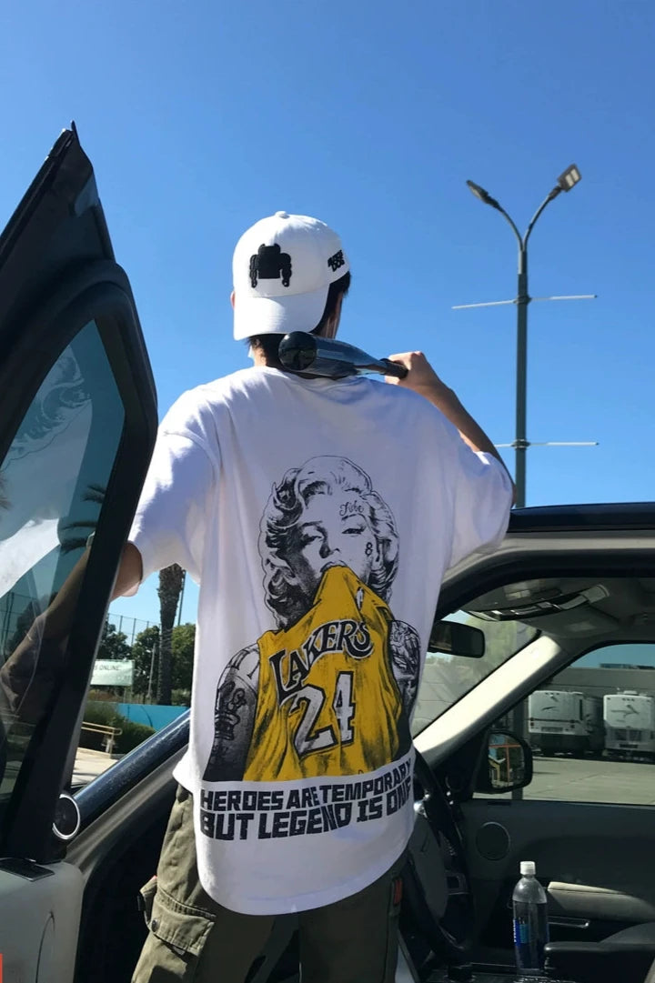 Big Silhouette Back Print T-Shirt #MD023