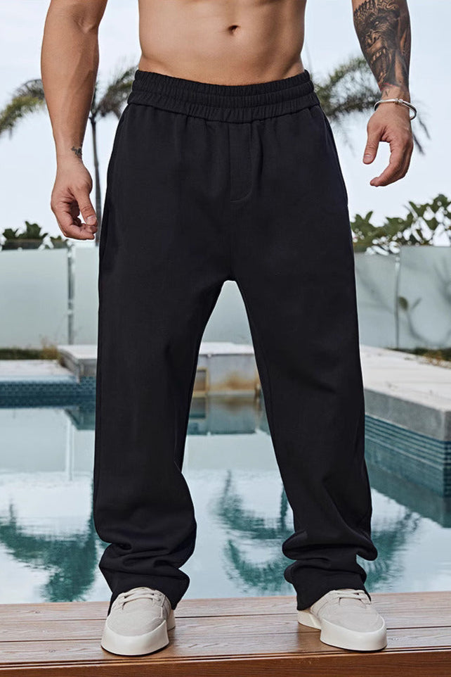 Straight Leg Loose Sweatpants #BF061