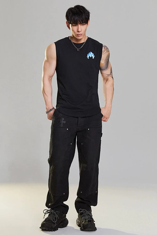 Loose Sleeveless Top #MD016
