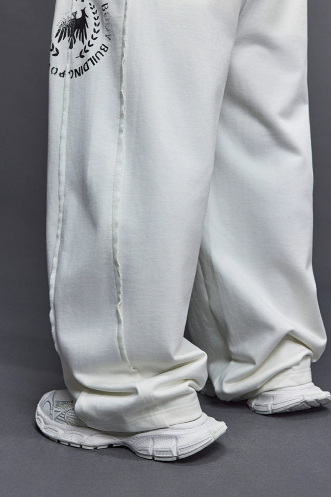 Fade Logo Wide Pants #TK026