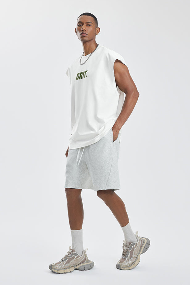 Wide Shoulder Oversized Sleeveless #BD002