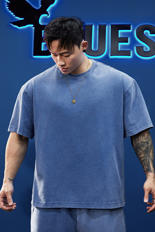Heavy-duty half-sleeved T-shirt #BF051