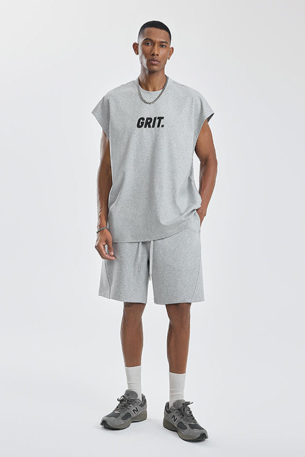 Wide Shoulder Oversized Sleeveless #BD002