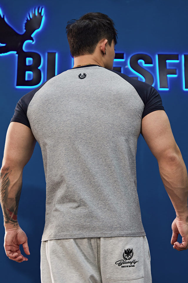 Raglan Training Short Sleeve T-Shirt #BF050
