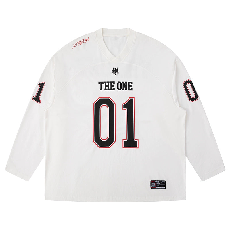 Drop Shoulder Jersey Top #TK027
