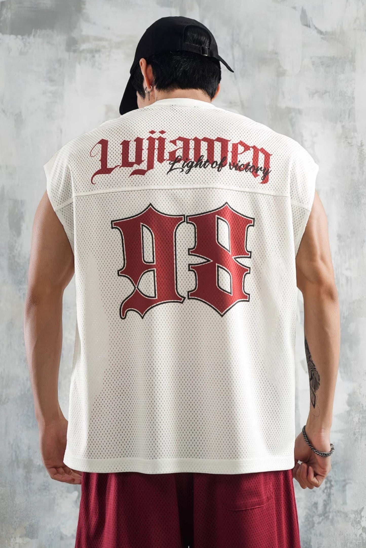 Street Edge Gothic Mesh Sleeveless #LM027