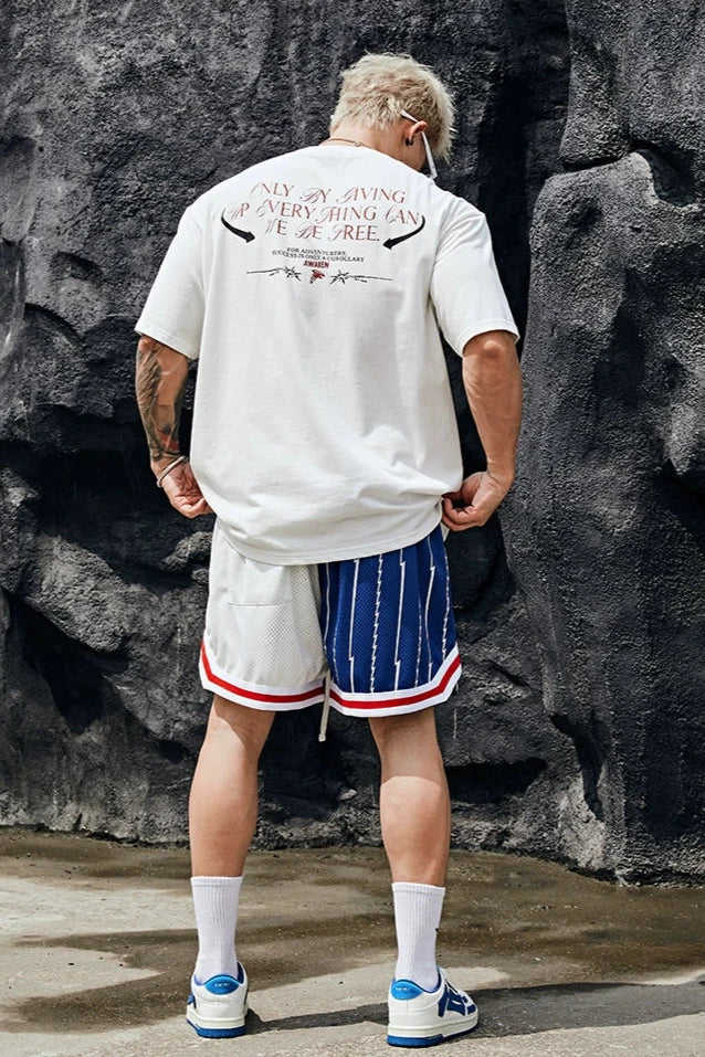 Casual Print Half Sleeve T-Shirt #BF036