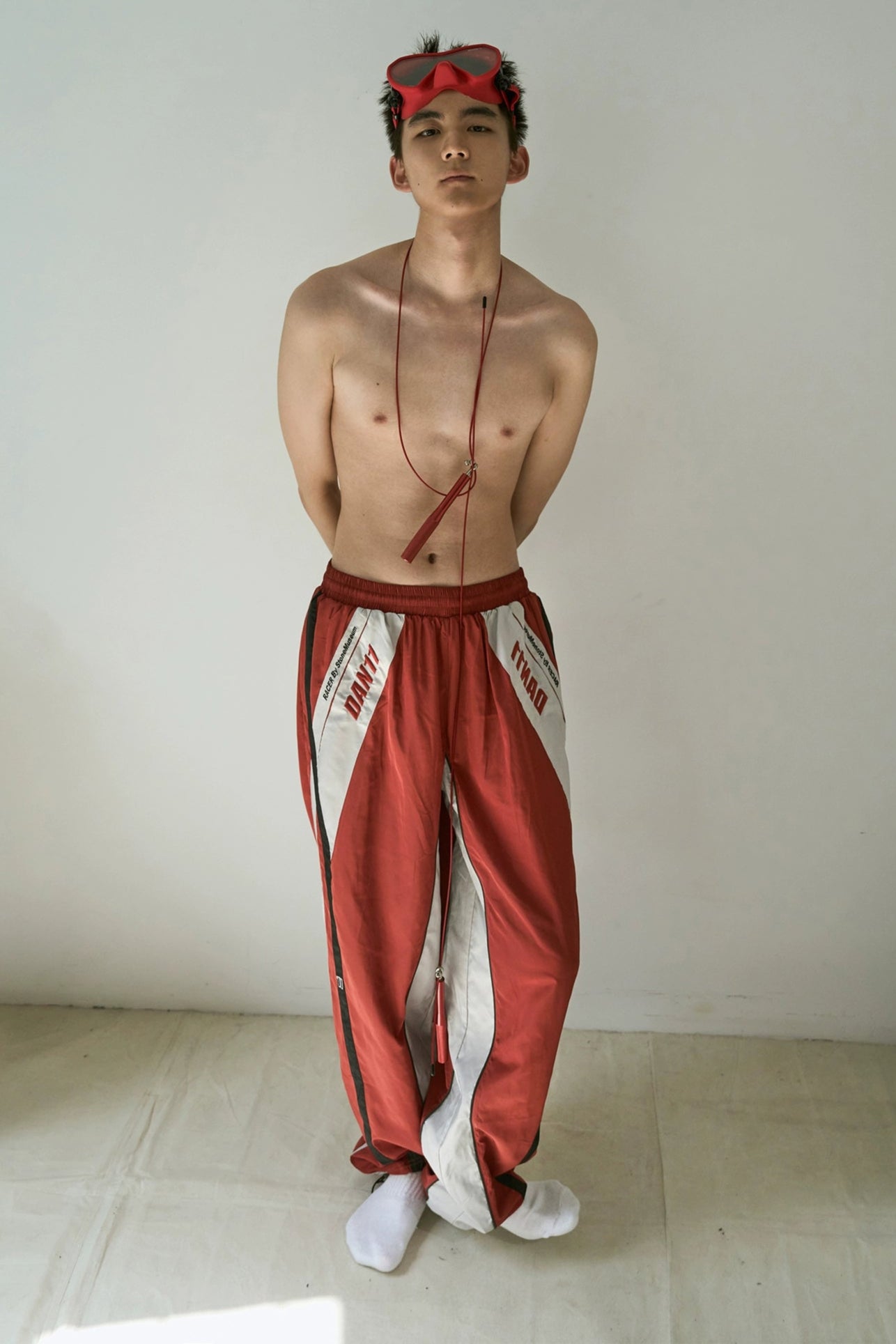 Red Street Racer Pants #YG009