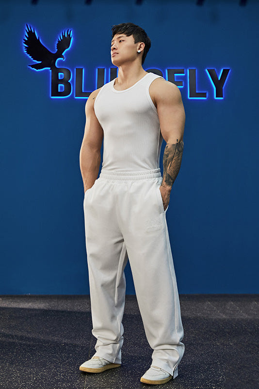 Fitness I-Tank and straight leg sweatpants set #BF059