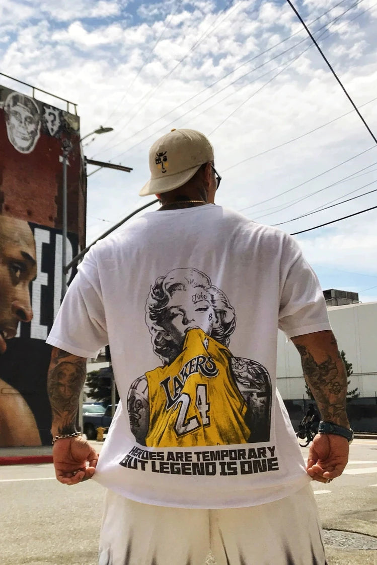 Big Silhouette Back Print T-Shirt #MD023