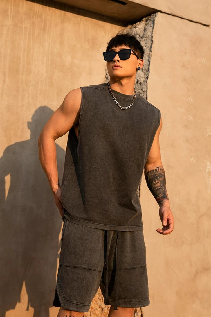 Loose Casual Sleeveless Shirt #BF009