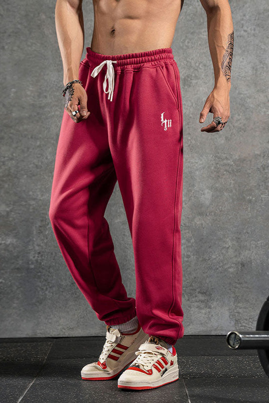 Wide-legged fitness sweatpants #LM023