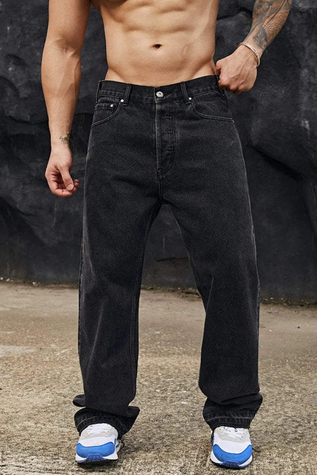 Loose Straight Leg Jeans #BF032
