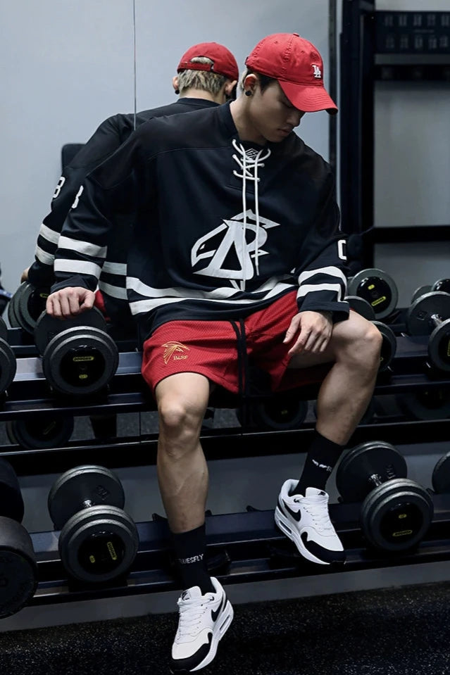 Crew Neck Athleisure Long Sleeve Shirt #BF030