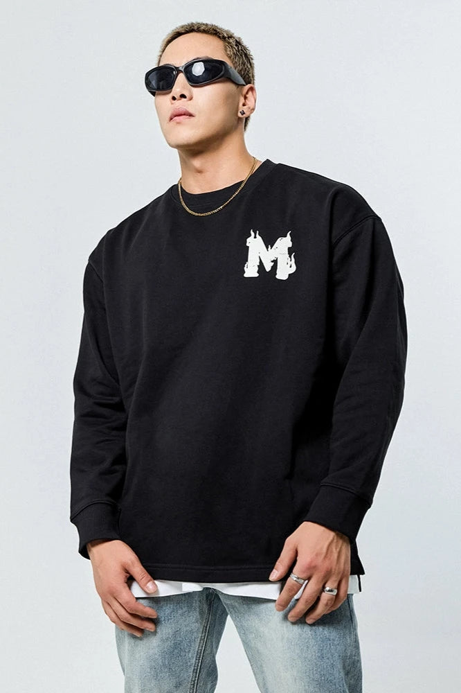 Round neck casual long sleeves #MD026