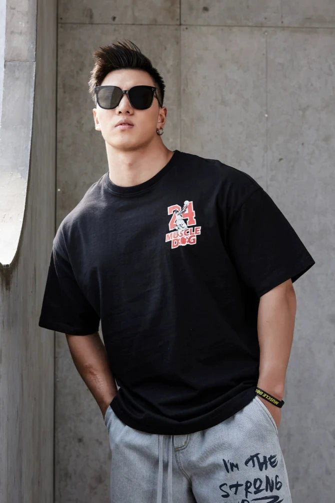 Big Silhouette Back Print T-Shirt #MD023